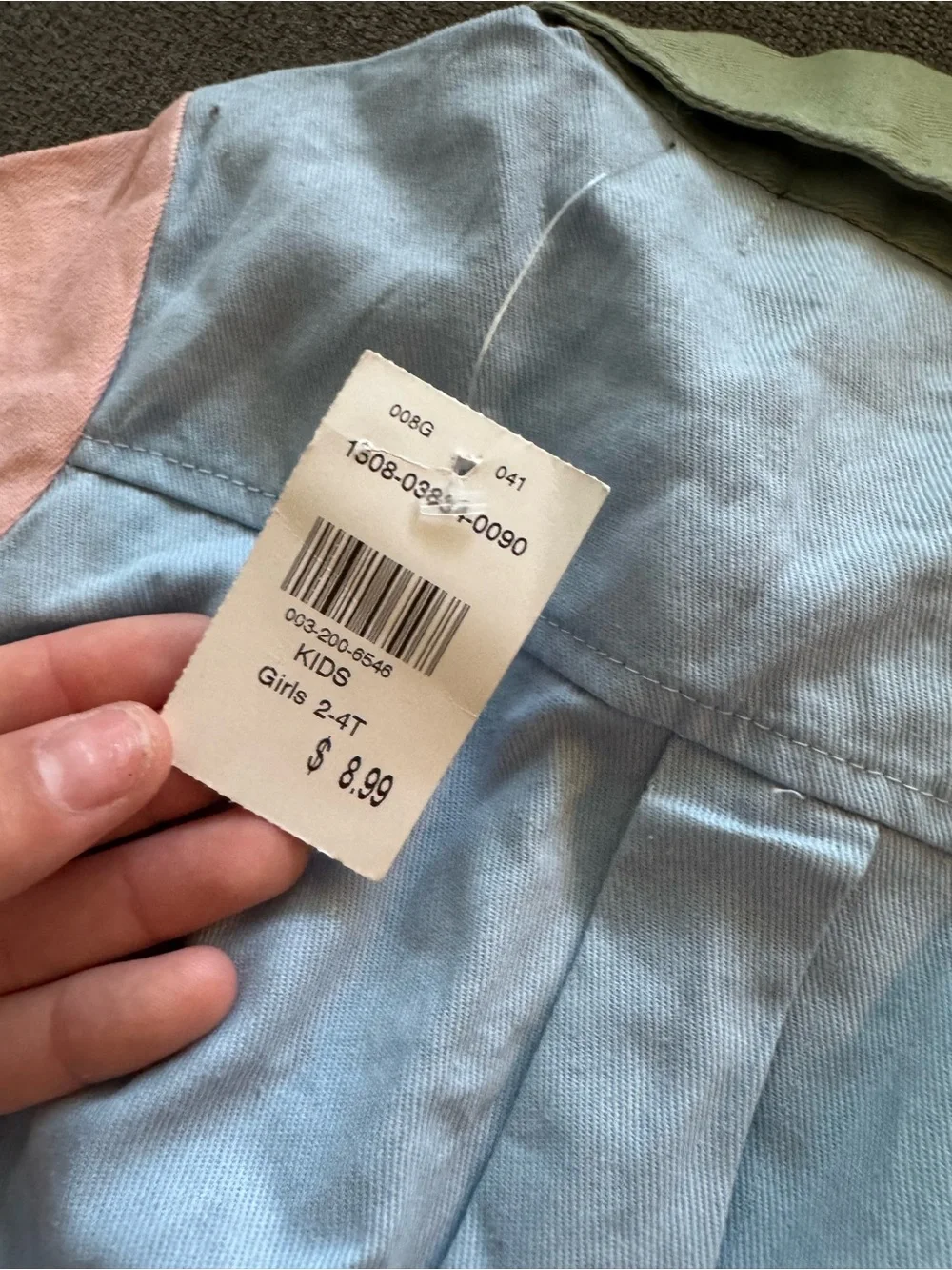 Kids' Two-Tone Pastel Shirt Dress - Blue & Pink